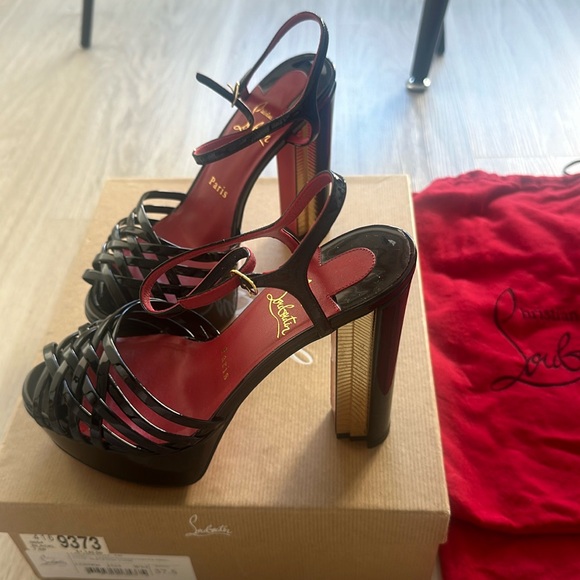 Louboutin- Coluna Girl 130mm Platform Sandals - Picture 6 of 16